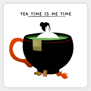 Tea Time is Me Time Sticker